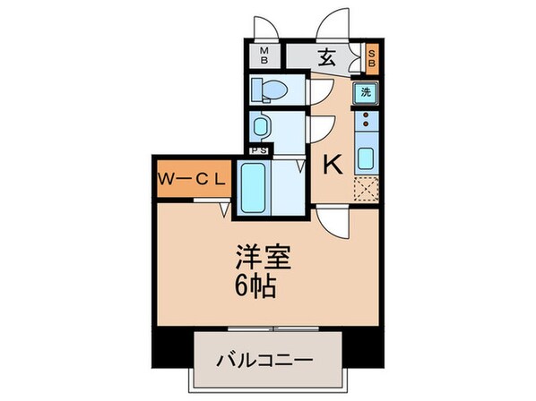 ララプレイス天王寺シエロ(1404)の物件間取画像